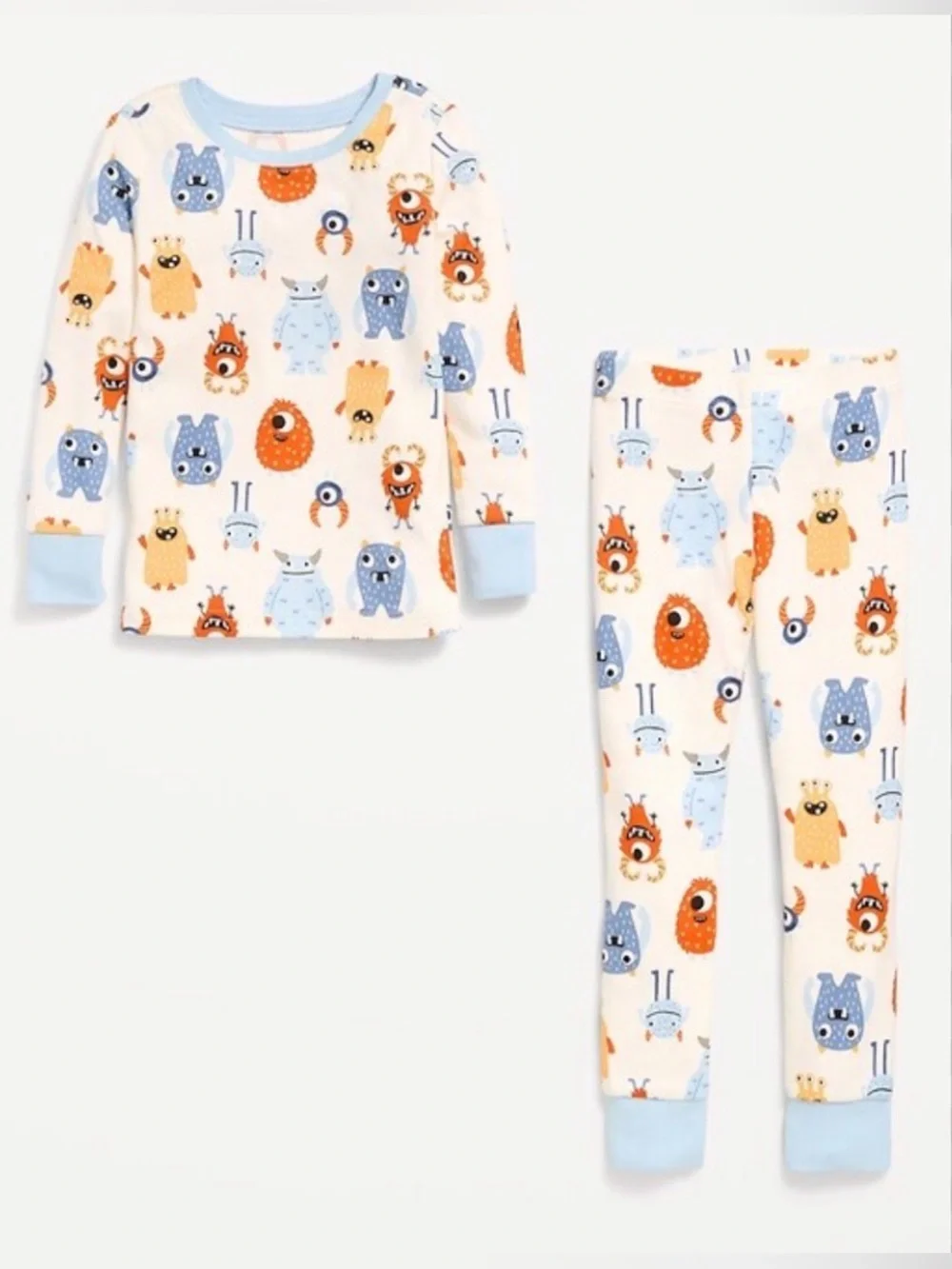 Old Navy Cute Monsters Snug Fit Pajama Set Size 6T NWT